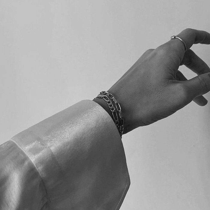 CINCO 葡萄牙精品 Nico bracelet 925純銀素面手鍊 簡約百搭款