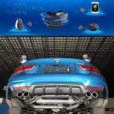 現貨熱銷-BMW420/425/428/430改裝RES汽車不鏽鋼閥門排氣管高流量頭段三元