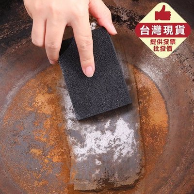 菜瓜布 百潔布 金鋼砂 海綿擦 隙縫刷 海綿刷 01長方薄黑 鐵鍋刷 不銹鋼 雙面加厚 【B055-1】Color_me