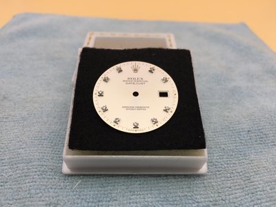 ROLEX 原裝銀色十鑽面盤 date just(16014,16234,116234) 36mm 全鋼錶款適用