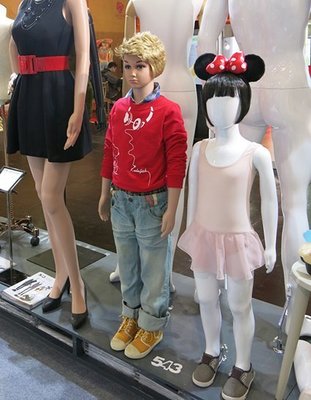 兒童假人模特兒C1G 站姿約4歲 113cm 白色 童裝品牌最愛