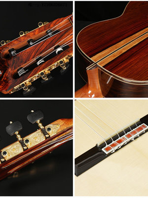 詩佳影音Natasha娜塔莎1937紅松白松39寸全單古典木吉他演奏級可可波羅影音設備