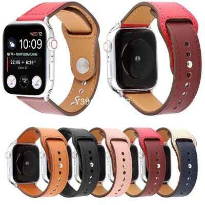 特賣-錶帶 蘋果錶帶 手錶配件 適用於Apple Watch 5/4/3/2/1 錶帶 蘋果手表真皮錶帶 牛皮錶帶