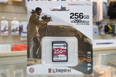 【日產旗艦】公司貨 金士頓 Kingston Canvas React Plus UHS-II 256GB V60 280MB SD 高速記憶卡