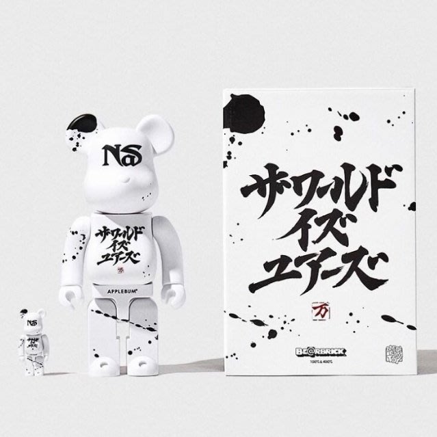 BEETLE BE@RBRICK NAS APPLEBUM WHITE 日本潮牌NS 100% 400% | Yahoo