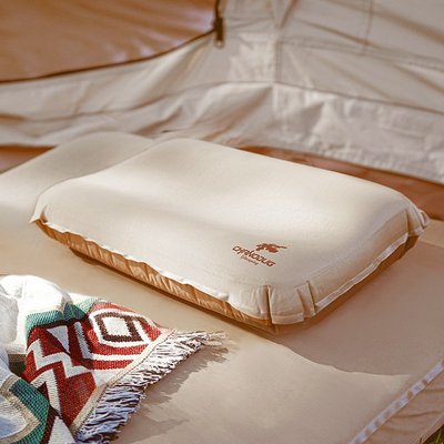 充氣床墊 露營旅行便攜易收納自動充氣枕戶外3D舒適靠枕高彈力回棉奶酪枕頭