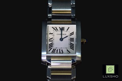 [ LUX SHO ]  卡迪亞 CARTIER TANK 銀白方型錶殼   LSW-486
