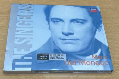 絕版二手CD MARIO DEL MONACO THE SINGERS DECCA