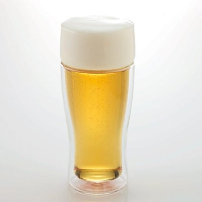 發現花園 日本選物~日本製 Hario 雙層 玻璃 啤酒杯