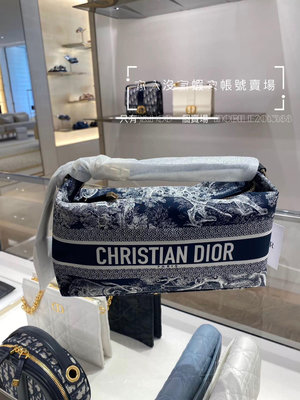 客訂預購 全新正品 DIOR S5554OTEU 藍色科技布料 中號 DiorTravel Nomad 晚宴包 手提包 hermes款便當袋