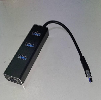 ［二手商品］SILVERSTONE 銀欣 EP04 3埠 USB 3.1 RJ45 外接網路卡