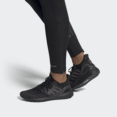 【Dr.Shoes 】Adidas ultraboost 20 Multi-Color 黑彩虹 編織 慢跑 EG0711