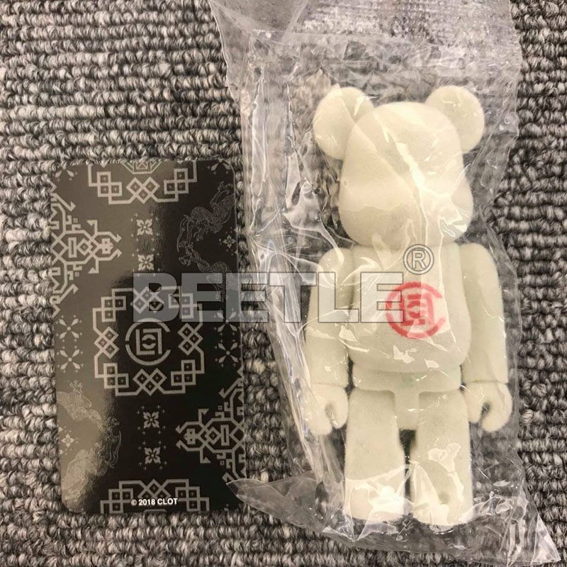 BE@RBRICK BEARBRICK CLOT 36代植絨夜光100% 陳冠希庫柏