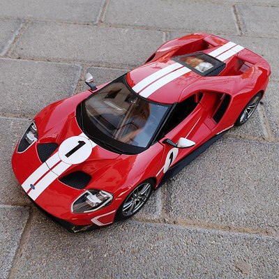 模型車 美馳圖 1:18 2017款福特GT跑車汽車模型原廠靜態車模擺件禮品