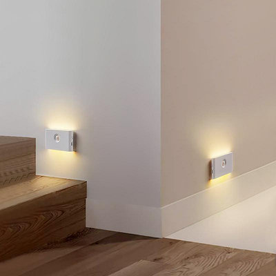 感應燈自動人體感應小夜燈家用走廊過道磁吸免接布線壁燈充電起夜床頭燈