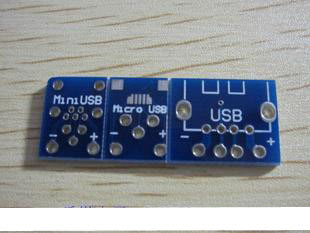 Micro USB mini USB 接口板 pcb 轉接板 5個一拍 [97072]