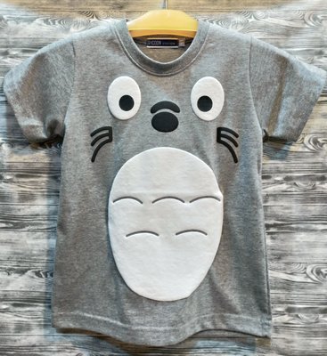 龍貓 親子裝 台灣製造 棉100% 麻灰色 T恤 情侶裝 團體服