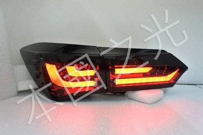 oo本國之光oo 全新 豐田 ALTIS 11代 11.5代 LED光柱L型 燻黑白導光 尾燈 流水方向燈 台製