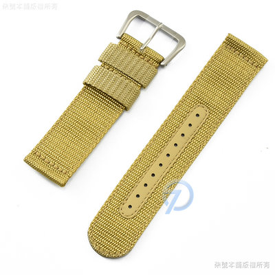 【柒號本舖】SEIKO原廠帆布錶帶-卡其 / SNZG07J1 SNZG07K1 22mm