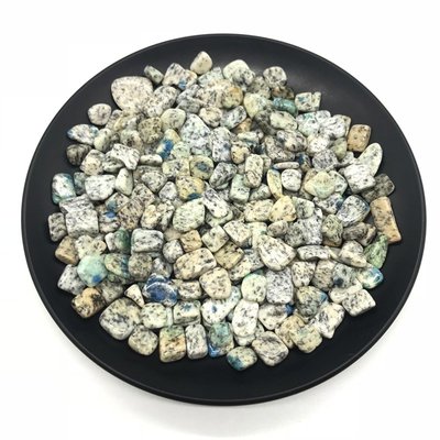 天然水晶碎石 天然K2水晶碎石消磁石藍銅礦云母石擺件魚缸花盆造景裝飾石