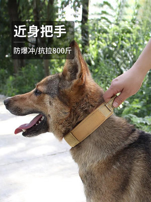 狗項圈大型犬德牧杜賓拉布拉多中型犬反光防爆沖猛犬專用狗脖圈