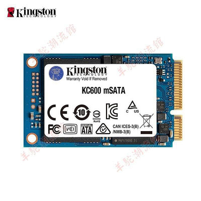 熱銷 適用金士頓256G/512/1T SSD固態硬盤 mSATA接口 KC600系列 可開發票