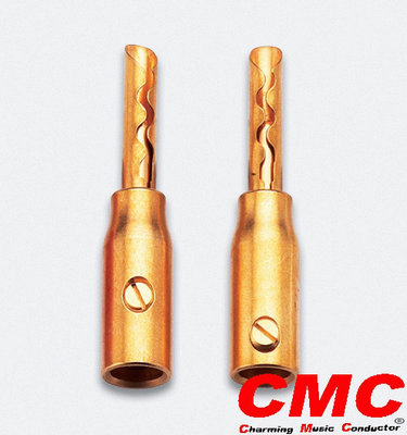 美國CMC 0658-GF 紅銅鍍金香蕉插頭