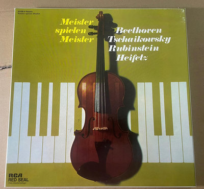 【二手】4LP黑膠唱片 海菲茲小提琴 魯賓斯坦鋼琴 演奏 貝多芬 柴 LP黑膠 磁帶 CD【廣聚當】-865
