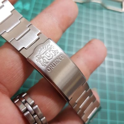 亮晶晶 ORIENT 22mm 不銹鋼 錶帶  機械錶 老錶 潛水錶 水鬼錶 D04