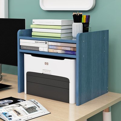 放打印機置物架支架托架辦公室桌面電腦收納的桌子小架子桌上書架