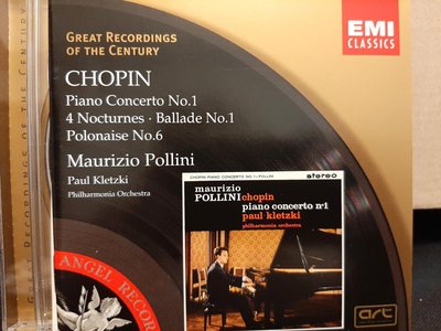Pollini,Kletzki,Chopin-P.c No.1,Nocturnes etc，波里尼，克列茲基，蕭邦-第一號鋼琴協奏曲，夜曲等，如新。