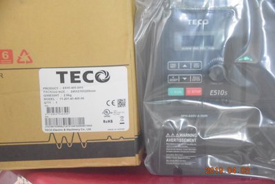 TECO 東元變頻器 E510-405-SH3 三相 380/440V 5HP 舊型號E510-405-H3.