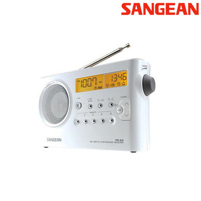 【含稅】SANGEAN 山進 PR-D4 數位式時鐘收音機 二波段 調頻 調幅 FM AM PRD4