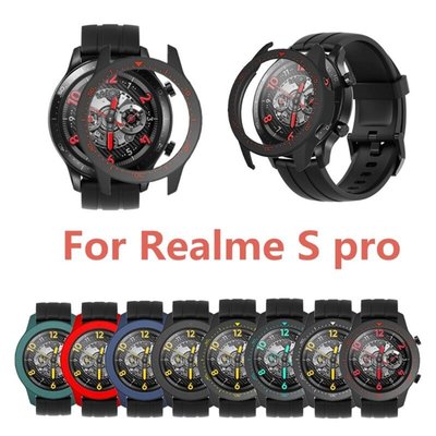 適用於 Realme Watch S pro多彩保護殼套 真我智能手錶殼 PC殼 外殼 保護套 替換殼 手錶殼 高清貼膜