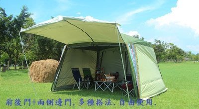 野樂 Camping ACE 大巨蛋客廳帳-外帳