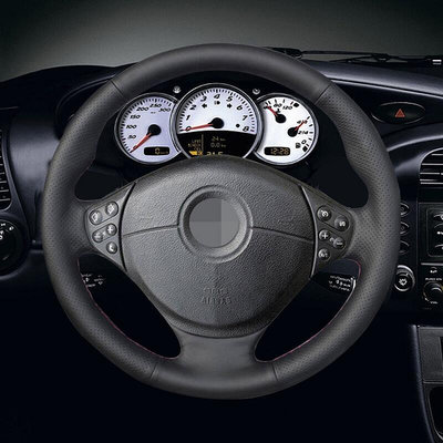 寶馬 E39 5 系 1999-2003 E46 3 系列的熱銷黑色人造皮革汽車方向盤套 1999-2005 E53 X