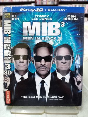 《MIB星際戰警3》正版藍光BD ‖3D亦可觀賞2D單碟版(附外紙盒) 威爾史密斯 湯米李瓊斯【超級賣二手書】