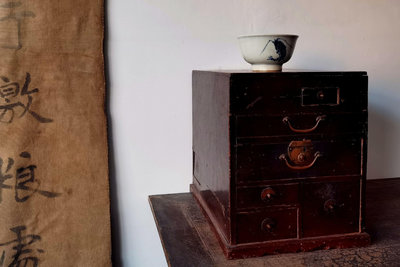 【二手】Vintage中古年案上置物箱16631【木清院】古玩 收藏 古董