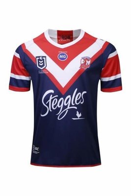 健美館 NRL橄欖球服 19澳大利亞雄雞主場 Sydney Rooster Rugby jerseys peugeot