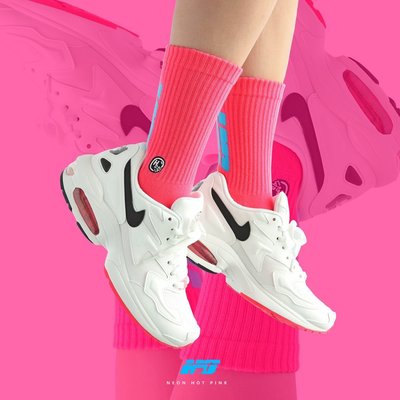 【RTG】HOWDE lab Socks Neon 長襪 桃紅 中筒襪 高筒襪 螢光世代 運動 穿搭 街頭 男女