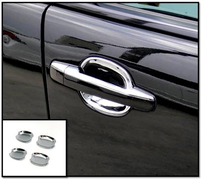 圓夢工廠 Benz E W210 E55 E60 E36 E50 E43 改裝 鍍鉻 車門把手防刮門碗內襯貼