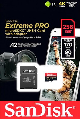 SANDISK EXTREME PRO TF 256G 265GB MICROSD 記憶卡 4K 讀170MB台灣公司貨