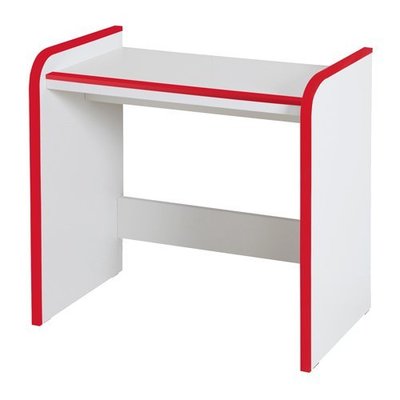 日本 書櫃 免組裝 【收納屋】小木偶兒童桌-紅白- SDJ-63H-RD