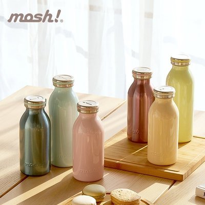 “正品”日本Mosh牛奶保溫杯男女便攜學生創意ins保溫保冷杯牛奶瓶