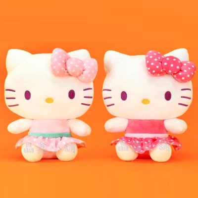 6吋 Hello Kitty KT點點裙玩偶 絨毛娃娃 凱蒂貓 絨毛娃娃 玩偶 kitty娃娃