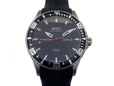 賀成交【JDPS 御典品 / 名錶專賣】MIDO 美度錶 型號M011.430 自動 不銹鋼膠帶 附盒証 Q120517-1R