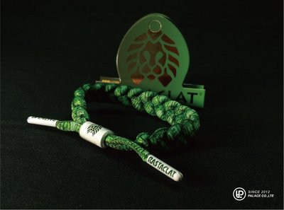 PALACE 美牌專賣 RASTACLAT Shoelace Bracelet 美國加州衝浪品牌 綠巨人浩克