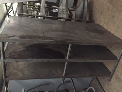 中古 PA25 工作台下雙層 約:180*100*80不銹鋼工作台/營業用工作台/多功能工作桌