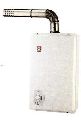 《普麗帝》◎廚衛第一選擇◎櫻花牌．強制排氣12公升數位式熱水器SH-1202