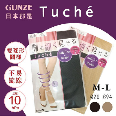 【e2life】日本製 Gunze 郡是Tuche 10hpa 壓力絲襪 褲襪 # TU-295